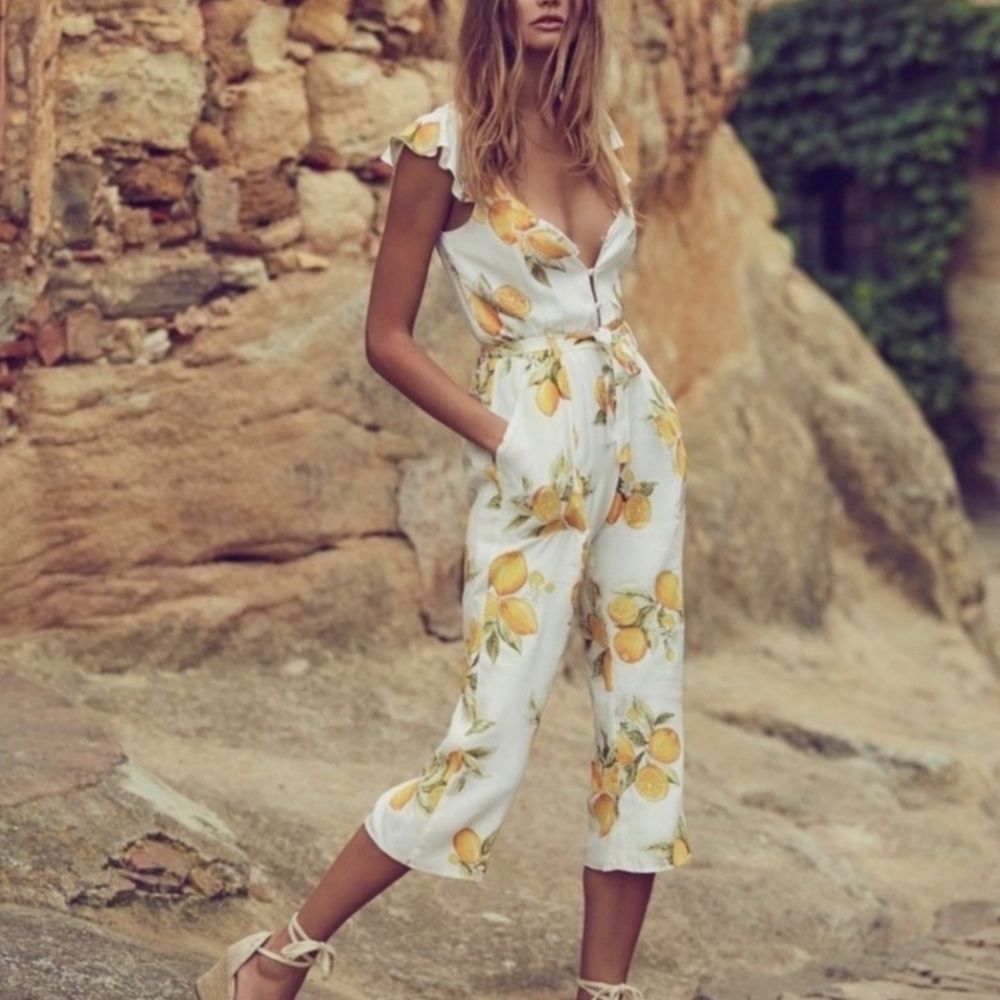 New!For Love‎ And Lemons Limonada Jumpsuit - Picture 3 of 14